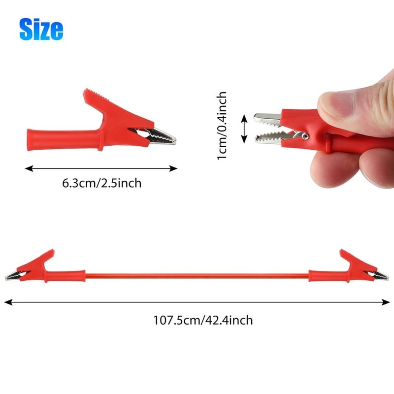 Alligator Clips Electrical Test Leads Set Jumper Wires For High Precision Electrical Testing 0