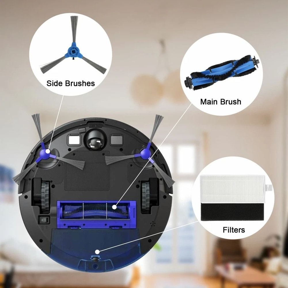 Replacement Brushes Filters Full Cleaning Kit 6