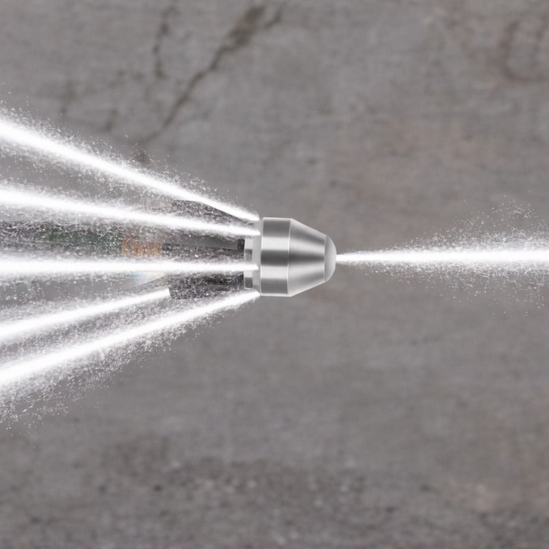 High Pressure Sewer Cleaning Nozzle Pipe Cleaner Tool With Connector 0