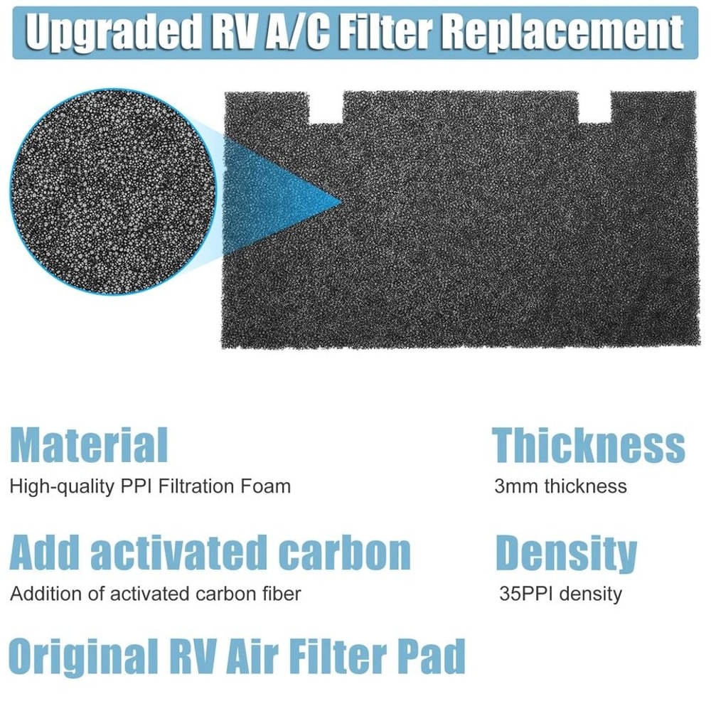 Dometic RV AC Grill Cover With Air Filter Pads 3