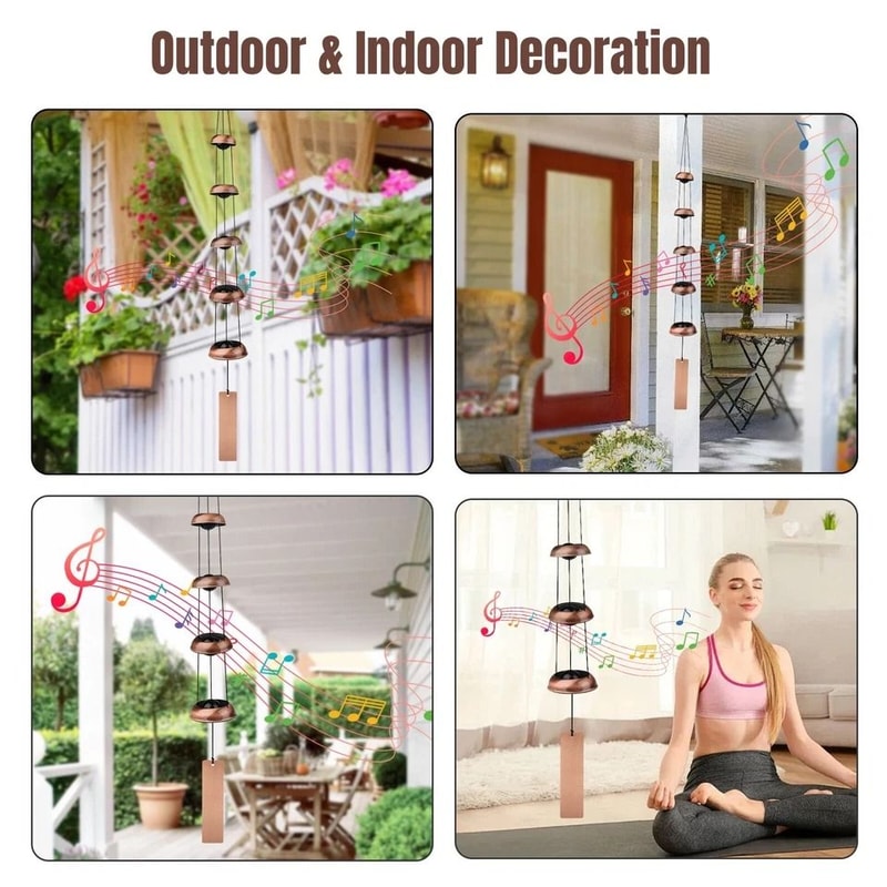 Large Temple Wind Chimes Outdoor Garden Decor 1