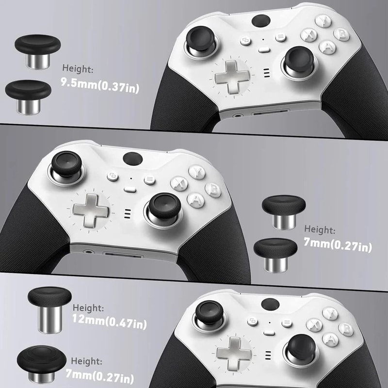 Magnetic Thumbstick Paddle Replacement Kit Adjustable Triggers Durable Metal 2