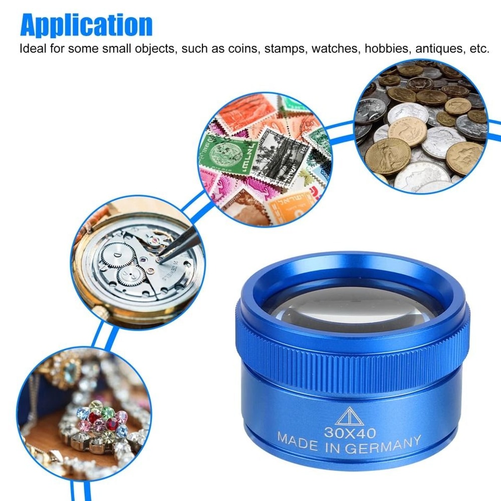 Magnifying Glass Jewelry Magnifier Portable Optical Lens For Repair Inspection 1