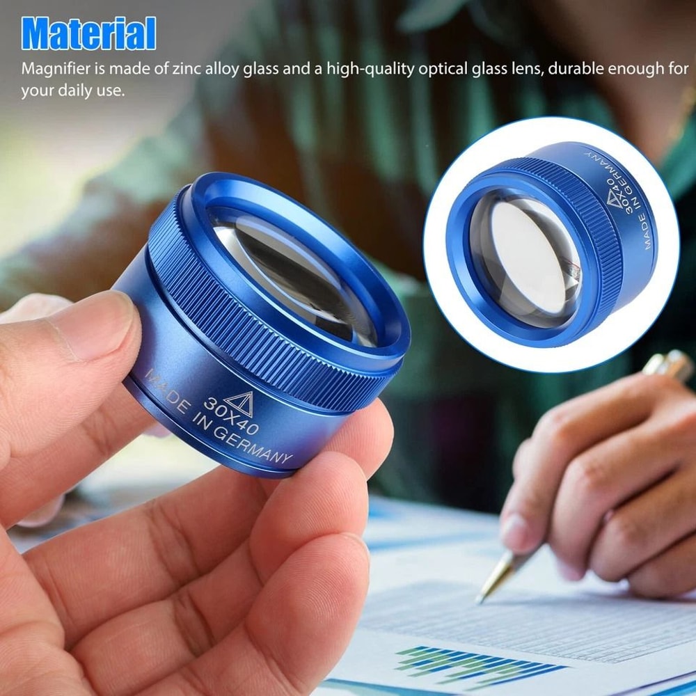Magnifying Glass Jewelry Magnifier Portable Optical Lens For Repair Inspection 5