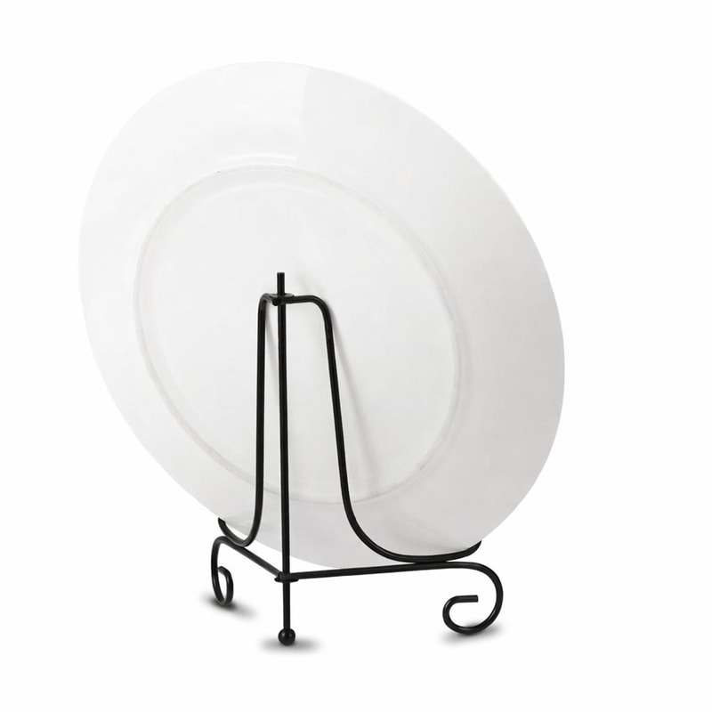 Iron Easel Display Stand Classic Plate Holder Photo Frame Rack Adjustable AntiSlip 0