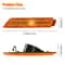 Amber Lens Front Side Marker Signal Lights Reflectors Durable Easy Installation 3
