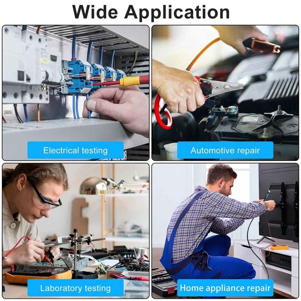 Alligator Clips Set Durable Crocodile Clamps For Electrical Testing 2