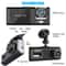 Car DVR Dash Cam With Front Inside And Rear Camera Video Recorder 1