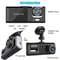 Car DVR Dash Cam With Front Inside And Rear Camera Video Recorder 1