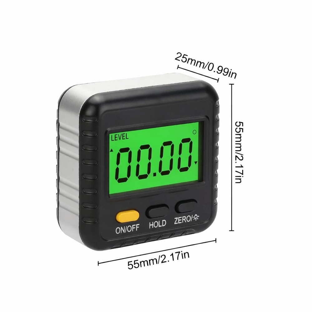 LCD Digital Magnetic Angle Finder Protractor Precision Level Box Inclinometer For Woodworking Cons 6