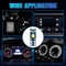 LED Dashboard Light Bulbs Socket Universal Car Instrument Panel Gauge Bulb Replacement 3