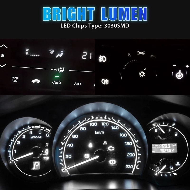 LED Dashboard Light Bulbs Socket Universal Car Instrument Panel Gauge Bulb Replacement 1