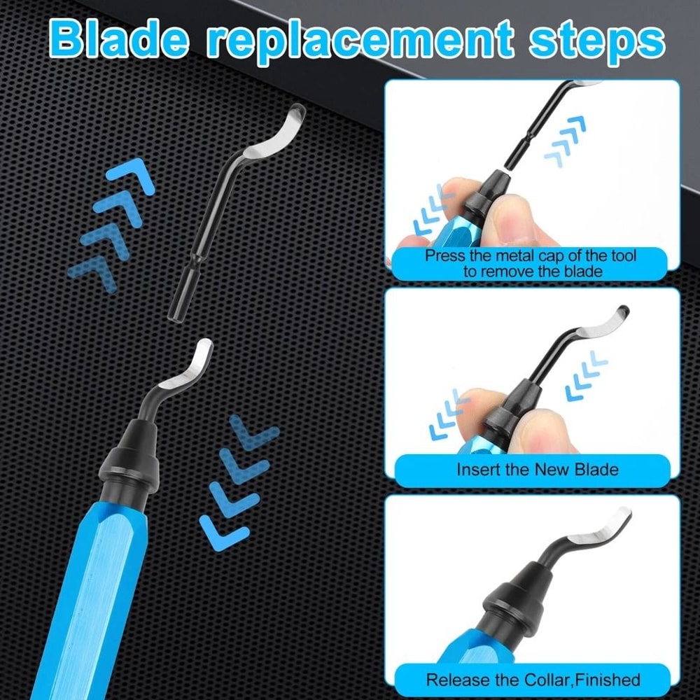 Deburring Tool Set For Metal PVC Aluminum And More With HSS Blades 2