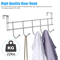 Over The Door Hook Rack Metal Organizer For Clothes Hats And Bags Modern Bathroom Storage Solution 1