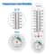 Wall Thermometer Humidity Meter For Indoor Outdoor Garden Greenhouse Home Use 5
