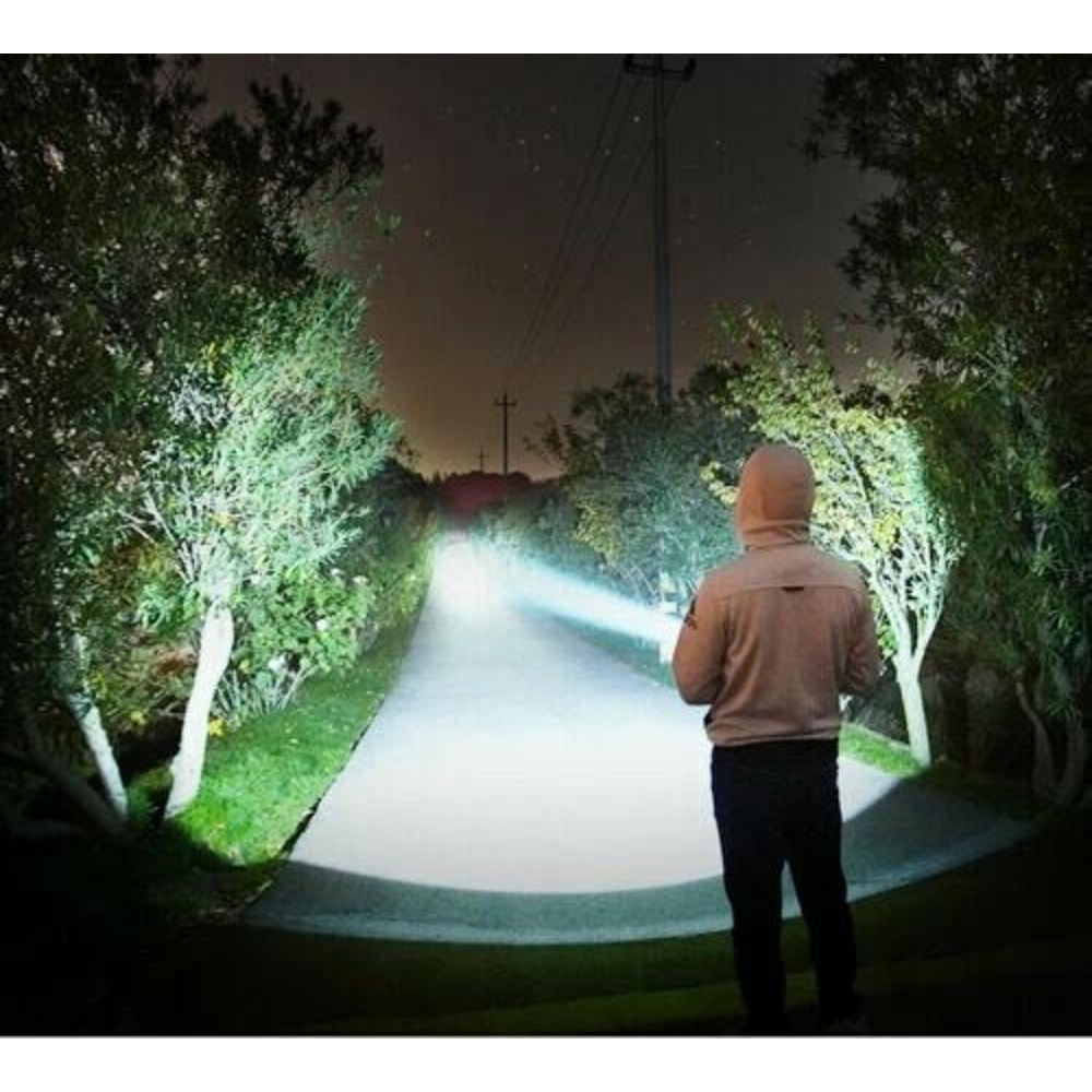 Super Bright LED Flashlight Tactical USB Rechargeable Torch For Outdoor Adventures 2