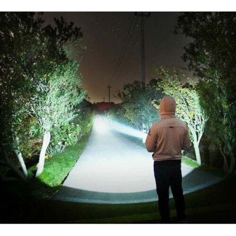 Super Bright LED Flashlight Tactical USB Rechargeable Torch For Outdoor Adventures 2