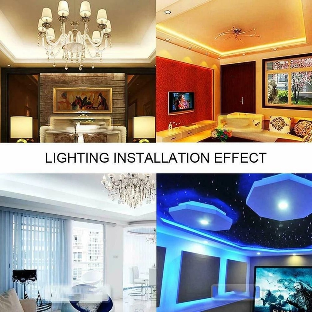 RGB Waterproof LED Strip Light With Remote Control Kit Waterproof Flexible Multi Color DC Power 3