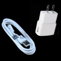 Micro USB Charging Cable & Wall Charger for Fast Charging and Data Transfer