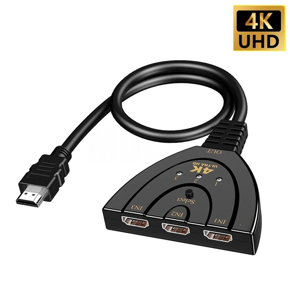 HDMI Splitter Cable Switcher Hub Adapter For HDTV PS4 Xbox 5