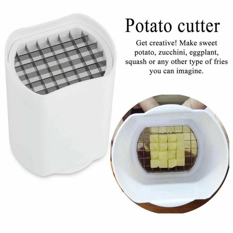 One Step French Fry Cutter Potato Vegetable Slicer Tool For Easy Kitchen Prep 3