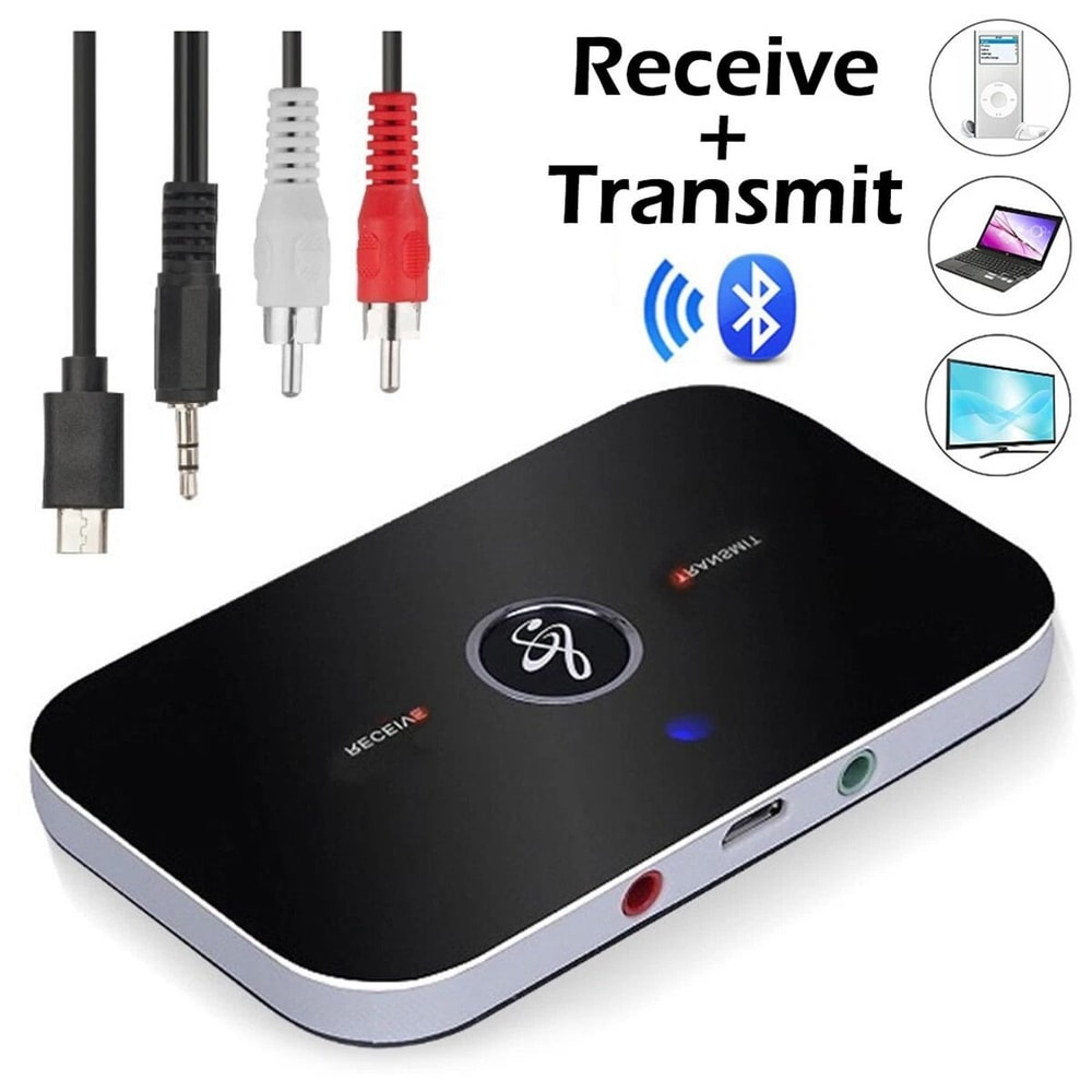 Bluetooth Transmitter Receiver Wireless Adapter For Home Stereos Speakers Seamless Audio Streaming 8