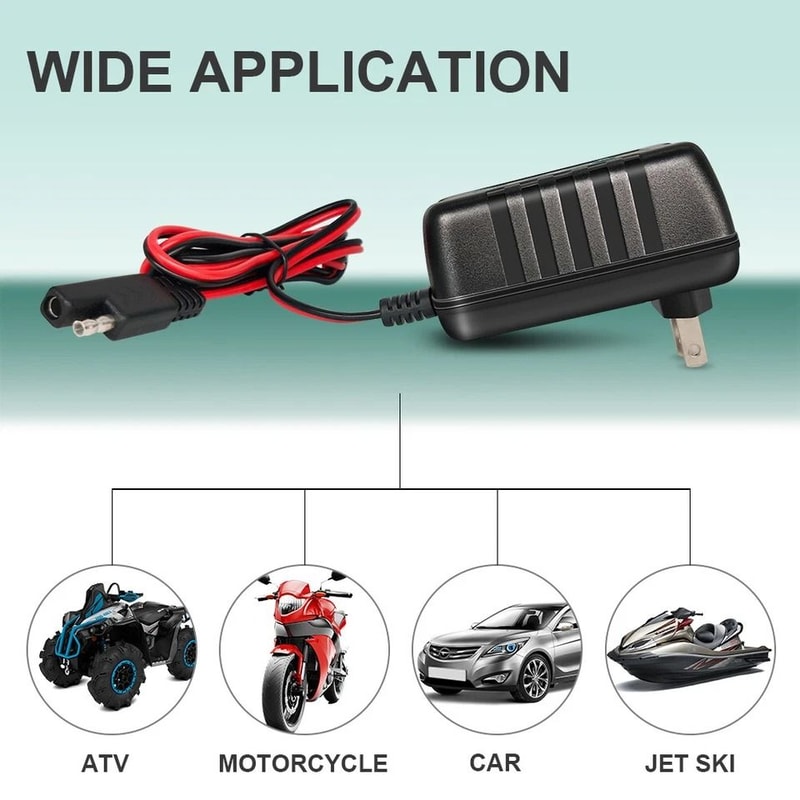 Battery Charger Maintainer Trickle Automatic Car Motorcycle Charger 2