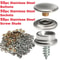 Stainless Steel Marine Snap Button Kit For Boat Canvas Fabric With Socket Cover 5