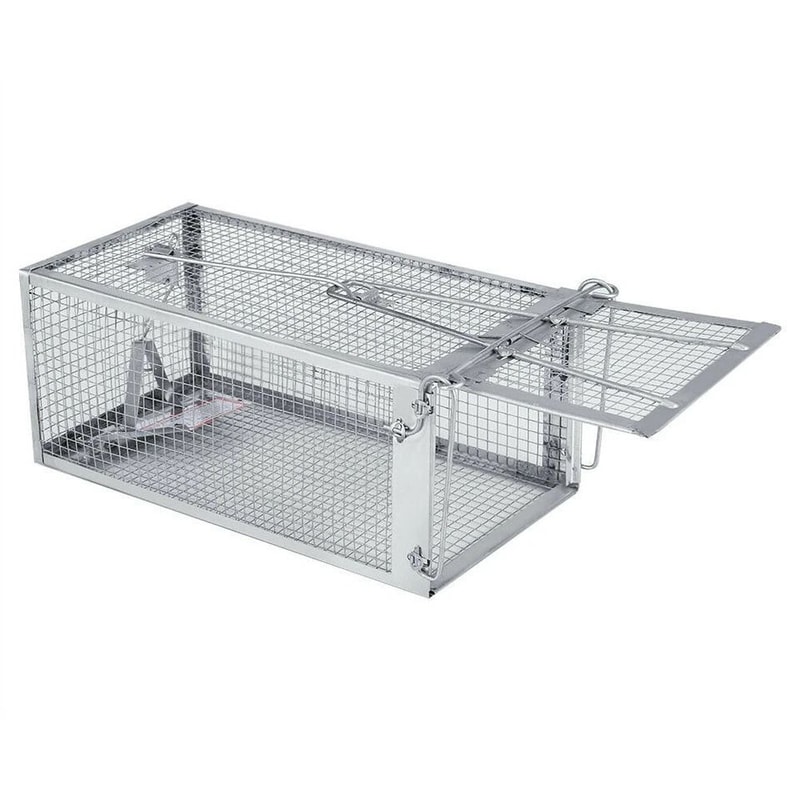 Humane Live Catch Rat Trap Easy Set Up Reusable Rodent Cage With High Sensitivity Trigger 2