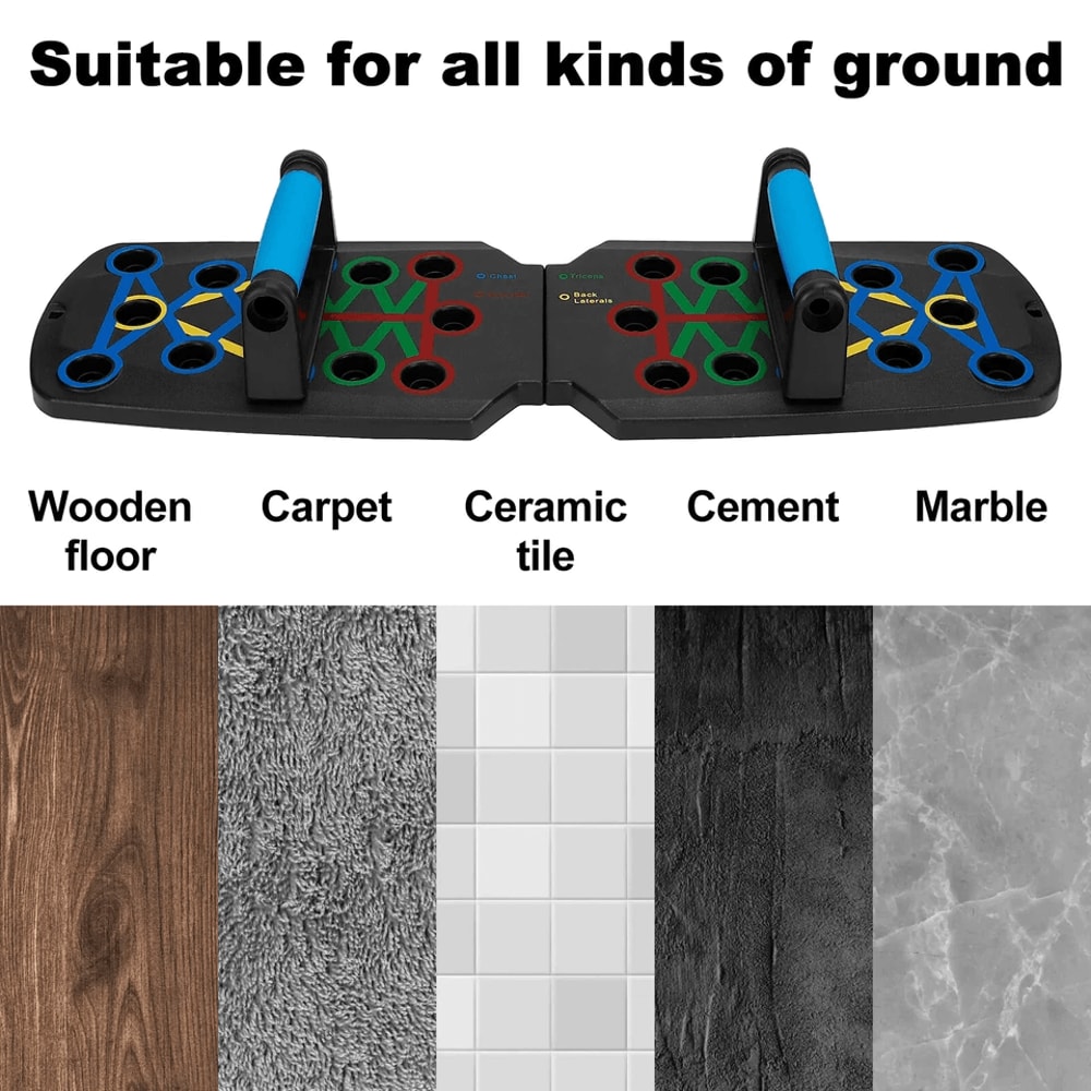 Push Up Rack Board System For Home Gym Multifunctional Fitness Workout Strength Training 1