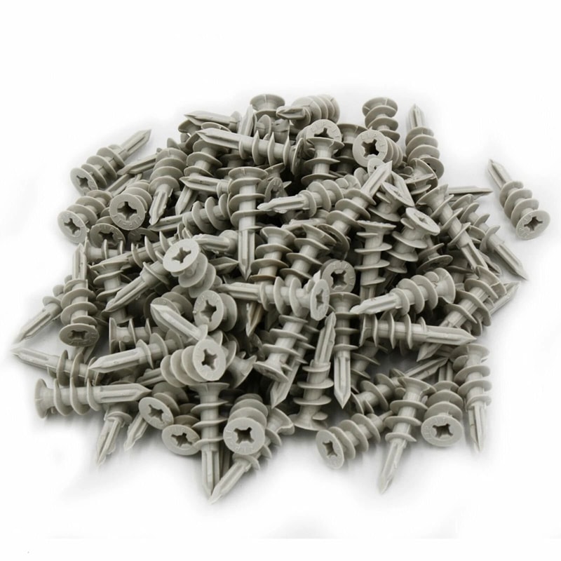 SelfDrilling Drywall Anchors Threaded Twist For Screws Heavy Duty Wall Fasteners 0