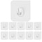 Heavy Duty Adhesive Wall Hooks Clear No Drill Stick On Hangers For Seamless Damage Free Installatio 6