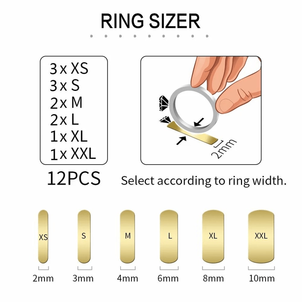 Clear Silicone Ring Size Adjusters Invisible Fit Reducer For Secure Comfortable Jewelry 6