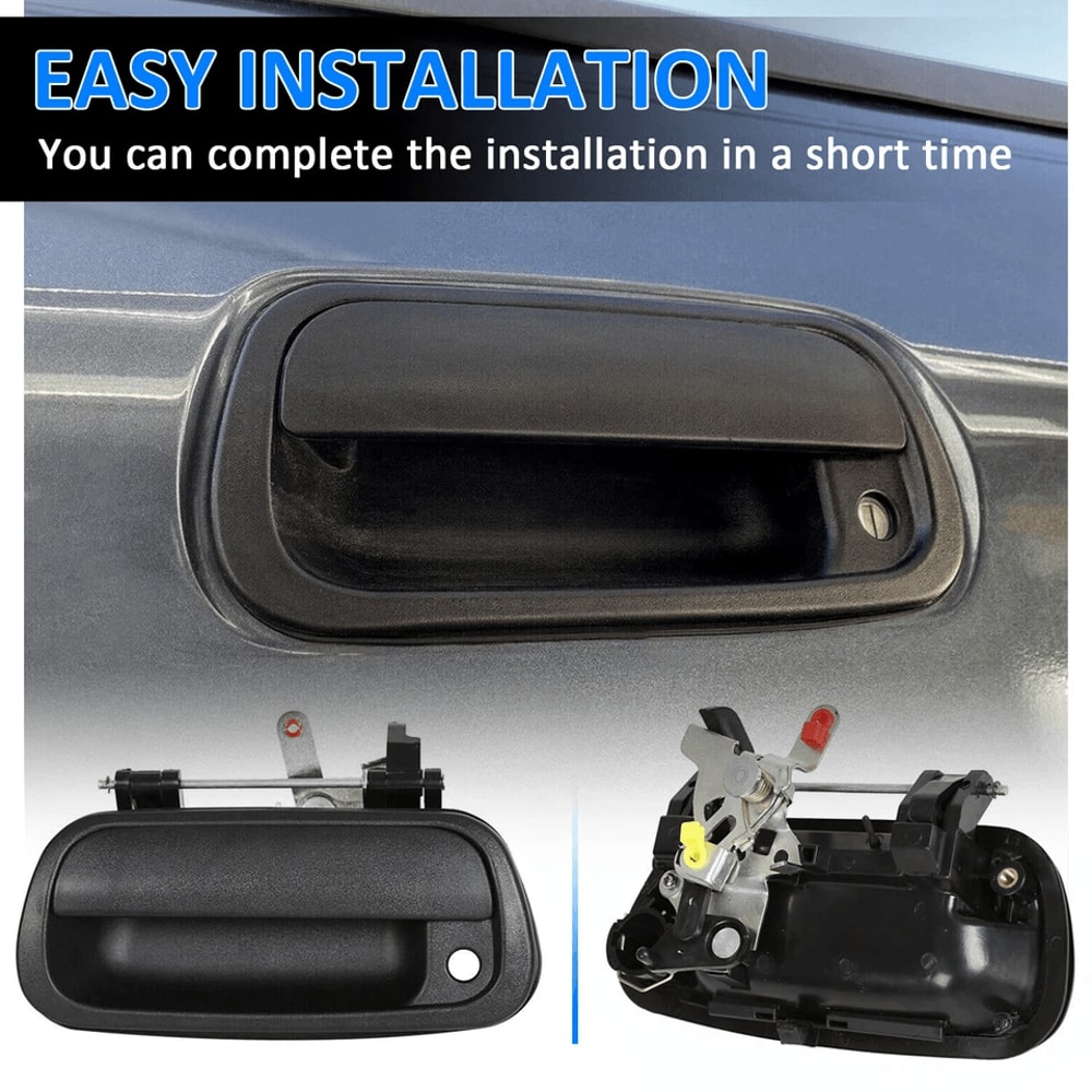 Tailgate Handle Black Liftgate Latch With Keyhole 4
