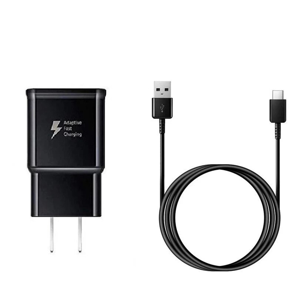 Type C Cable With Fast Wall Charger Data Sync Charging 0