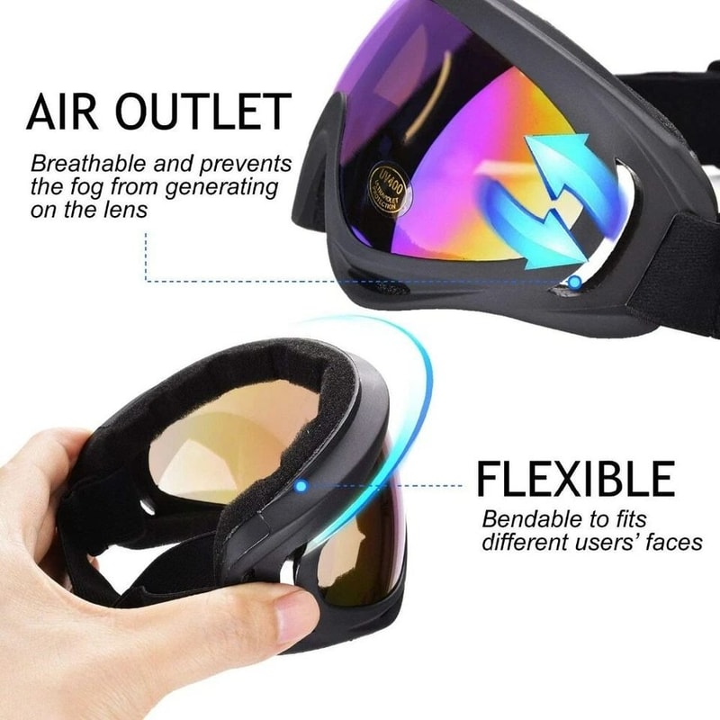 Anti Fog Snow Ski Goggles For Men Premium Lens For Snowboarding Snowmobiling Motorcycling 6