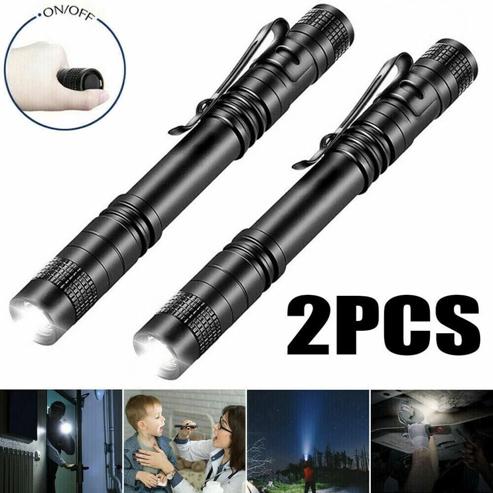 Mini LED Flashlight Ultra Bright Tactical Penlight Waterproof Compact 9