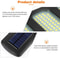 LED Solar Motion Sensor Lights Outdoor Wall Lamp For Garden Yard And Patio 1