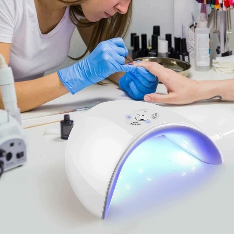 LED UV Nail Dryer Lamp Professional Gel Acrylic Curing Light 0