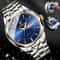 Luxury Waterproof Quartz Watch For Men Stainless Steel Luminous Business Wristwatch 1