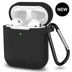 shockproof airpods case silicone cover with keychain clip protective airpods case