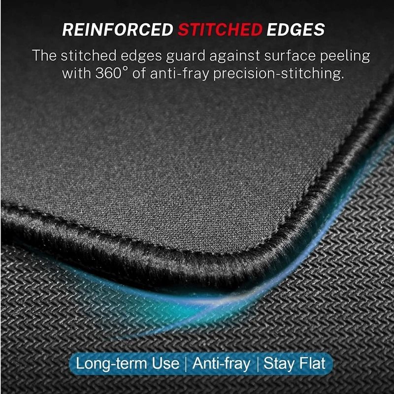 Non Slip Mouse Pad With Stitched Edge Waterproof Gaming Mouse Pad For PC Laptop Office 1
