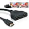 HDMI Splitter Cable 1 In 2 Out 1080P HDMI Adapter For Dual TV Display Switching 1