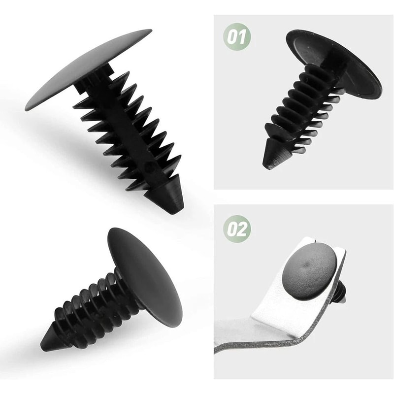 Universal Auto Trim Clips Kit Durable Bumper Fastener Clips Car Push Pins For Fender And Panel Fix 1