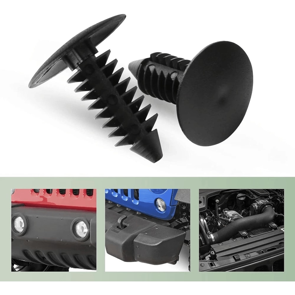Universal Auto Trim Clips Kit Durable Bumper Fastener Clips Car Push Pins For Fender And Panel Fix 5