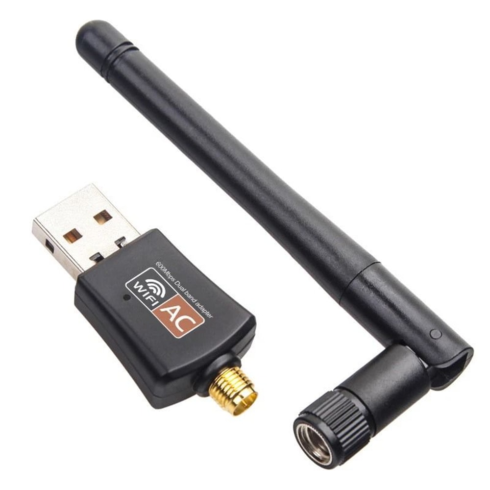 USB WiFi Adapter Dual Band Wireless USB Adapter With 5dBi Antenna For PC Laptop Mac 0