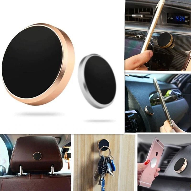 Universal Magnetic Car Phone Mount Mini Dashboard Holder For Safe One Hand Driving 3