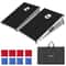 Portable Cornhole Game Set With Foldable Boards And Bean Bags Outdoor Bean Bag Toss Backyard Party 5