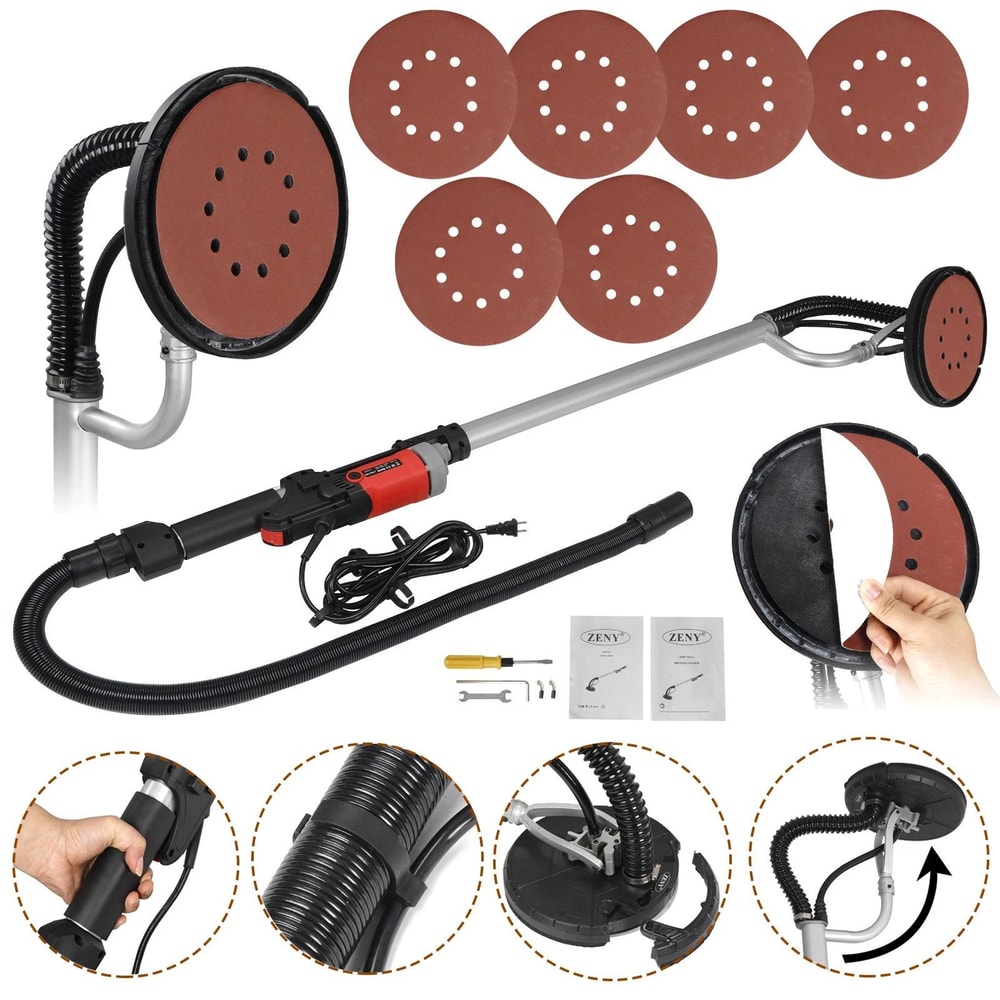 Adjustable Electric Drywall Sander Variable Speed Wall Ceiling Finishing Tool 4
