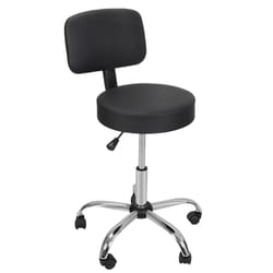 adjustable salon stool with backrest hydraulic rolling medical spa chair